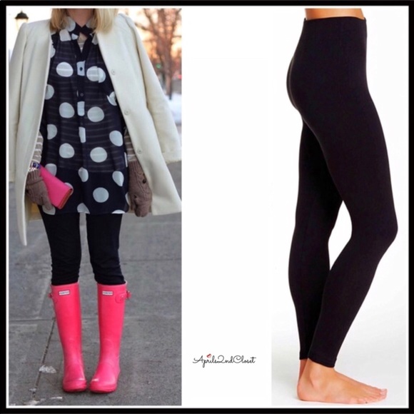 BASIC BLACK KNIT LEGGINGS A2C - Picture 2 of 8